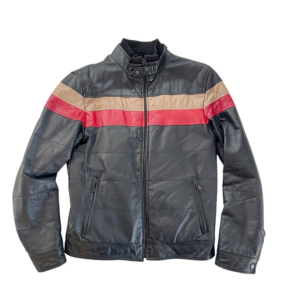 Danier Vintage Racing Leather Jacket XS